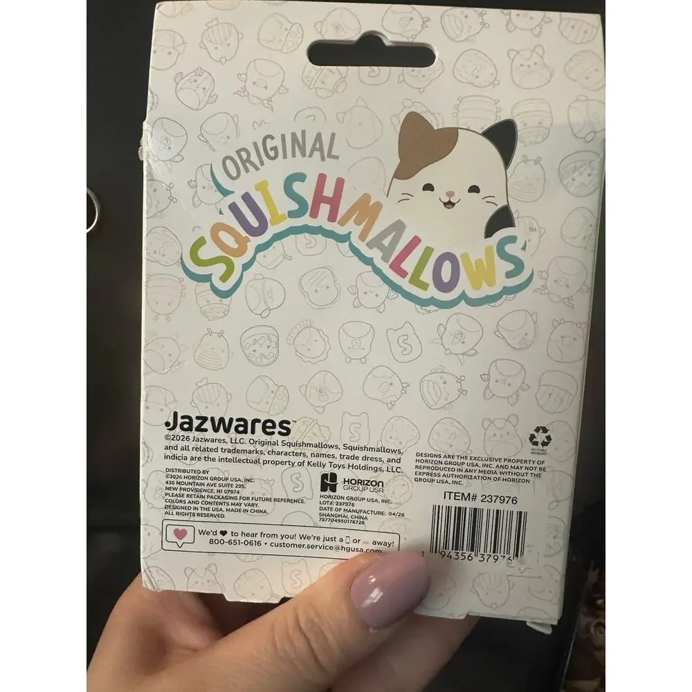 SQUISHMALLOWS GELLI GELS PURPLE CAT 3 INCH SQUISH TOY NIB